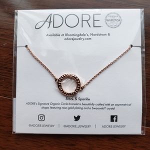 NWT Swarovski Adore Bracelet Rose Gold Plated
